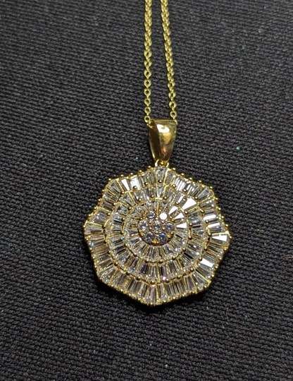 Womens Sterling Silver Over Gold Plated Necklace
