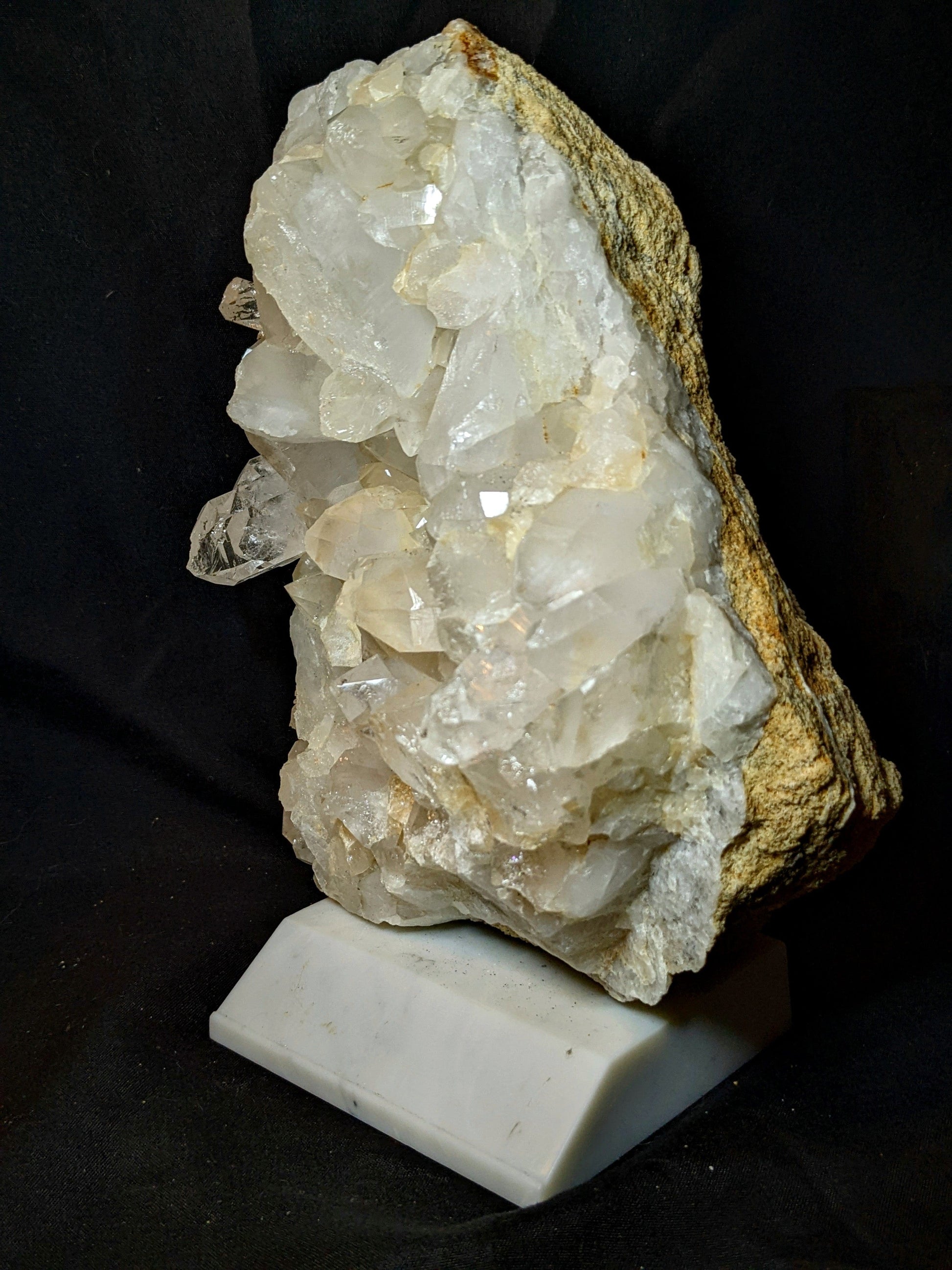 EsotericMineralsnCrystals Large Arkansas quartz crystal Cluster specimen