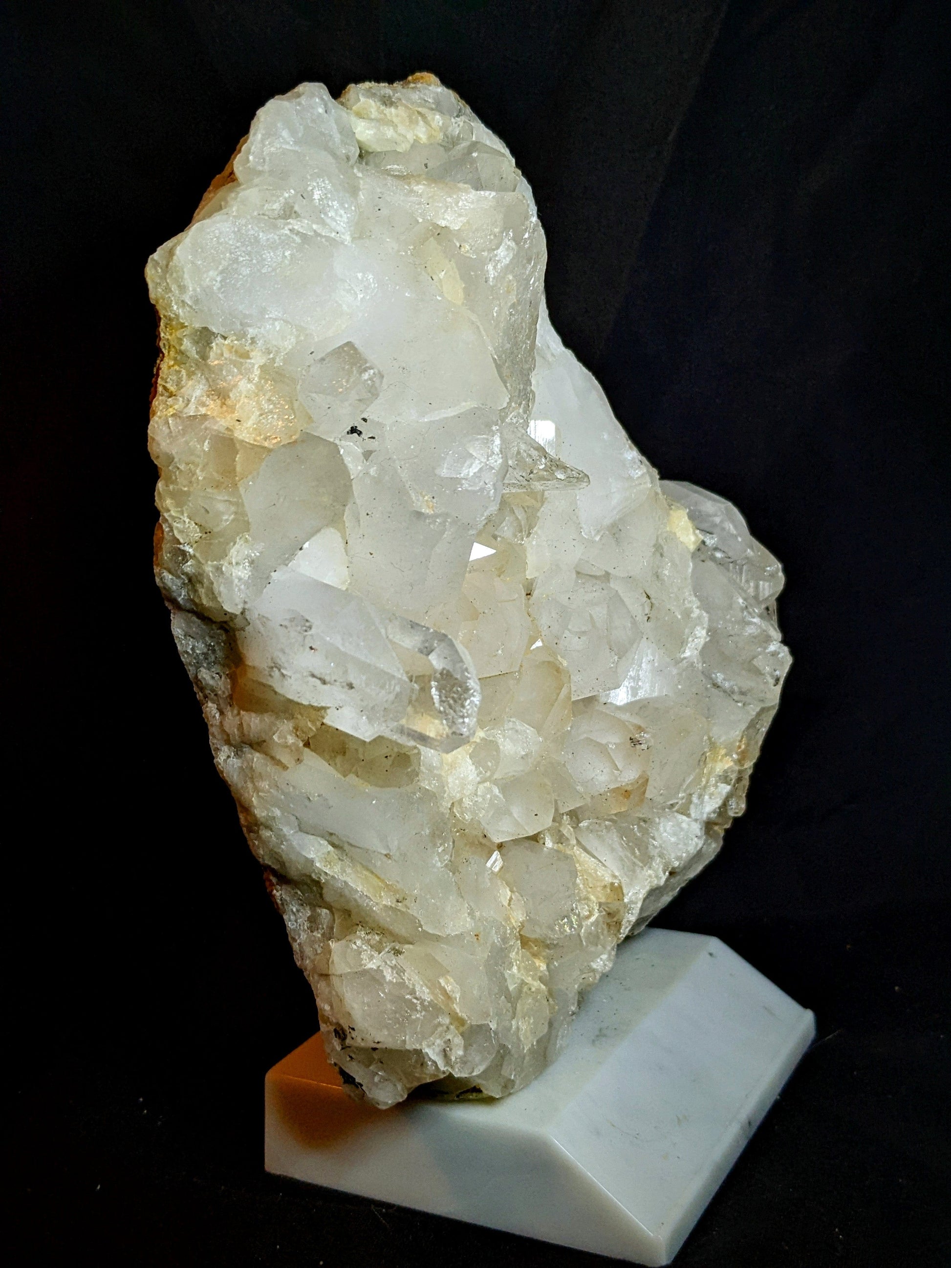EsotericMineralsnCrystals Large Arkansas quartz crystal Cluster specimen