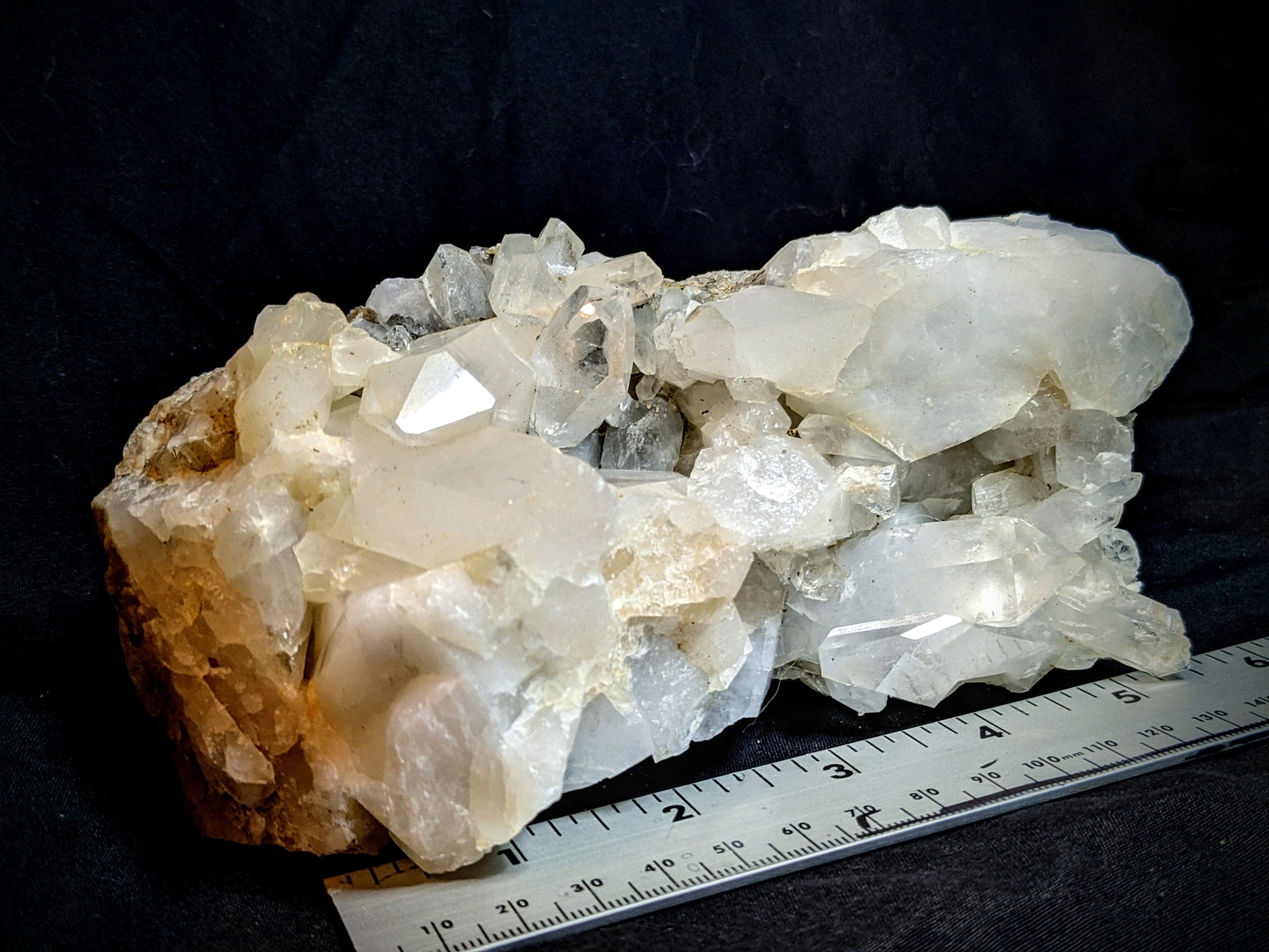EsotericMineralsnCrystals Large Natural Arkansas Quartz Crystal Cluster